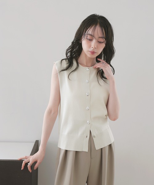 ベスト ジレ 「日本製/太田ニット」キッドモヘヤベスト レディース ベスト 「日本製/太田ニット」キッドモヘヤベスト レディース