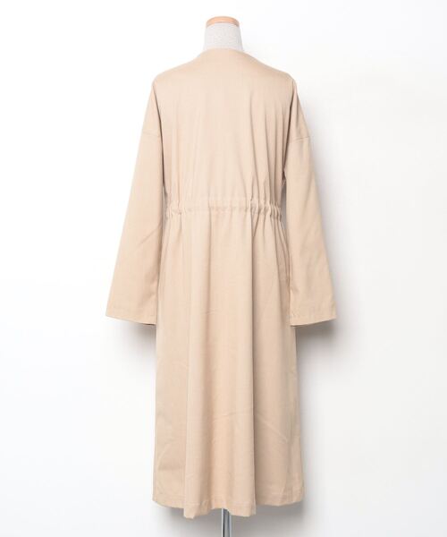 「YECCA VECCA」 ノーカラーコート FREE ベージュ レディース_画像2