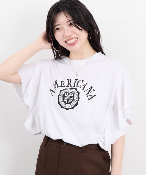 AMERICANA（アメリカーナ） tシャツ 「AMERICANA×MICA＆DEAL