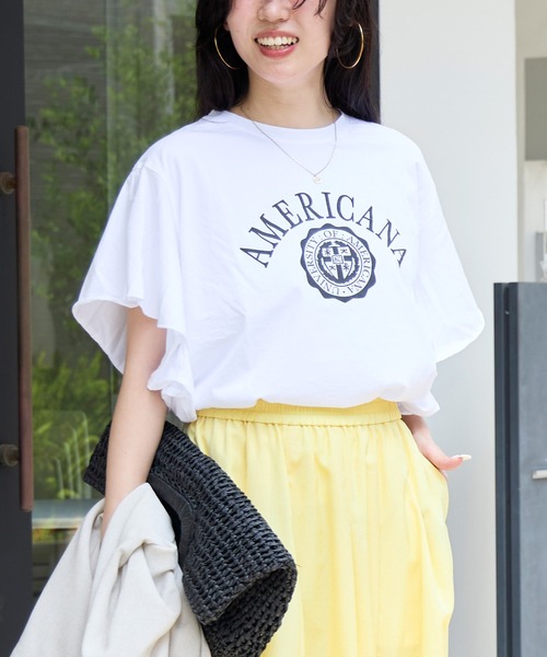 AMERICANA（アメリカーナ） tシャツ 「AMERICANA×MICA＆DEAL