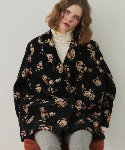 Unitage（ユニテージ） ジャケット テーラードジャケット バラ柄