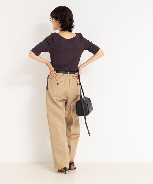 NOLLEY'S（ノーリーズ） パンツ ウォッシャブル撥水ツイルチノパンツ