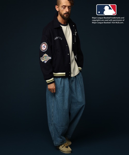 SKOOKUM（スクーカム） スタジャン M ネイビー メンズ : ZOZOTOWN