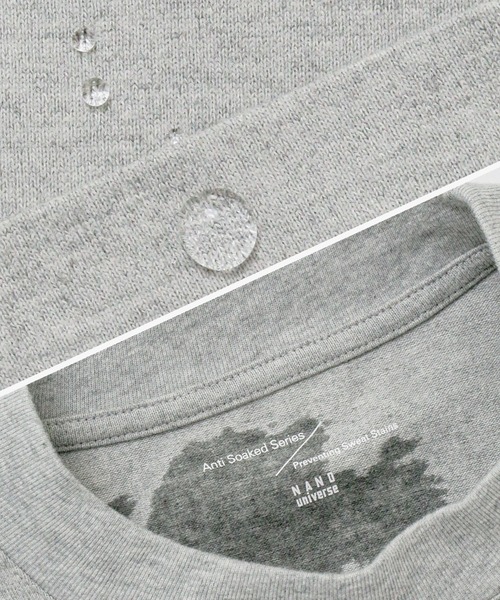 「NANO universe」 半袖Tシャツ M ブルー メンズ