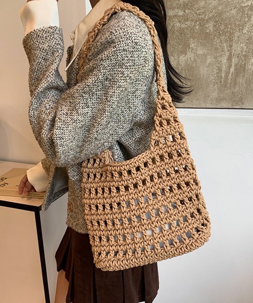 SETUP7（セットアップセブン） トートバッグ 「SETUP7」編み込みビーチ