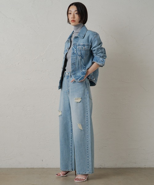 「LOUNGEDRESS」 デニムジャケット L ブルー レディース