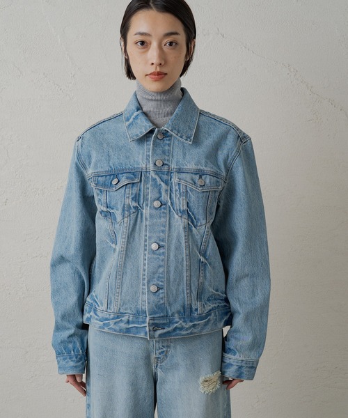 「LOUNGEDRESS」 デニムジャケット L ブルー レディース
