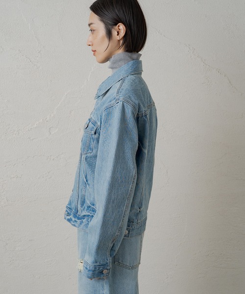 「LOUNGEDRESS」 デニムジャケット L ブルー レディース