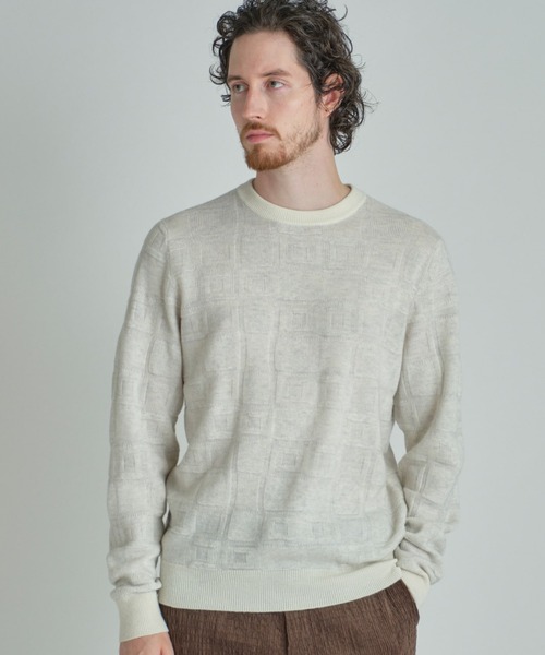 MEN'S BIGI（メンズビギ） セーター ニット リンクスジャカード クルー