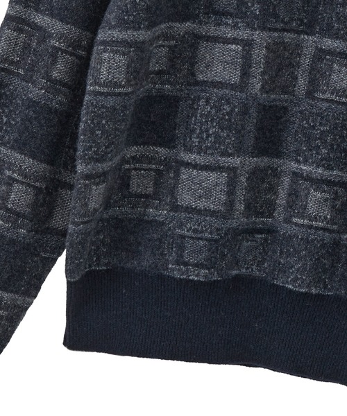 MEN'S BIGI（メンズビギ） セーター ニット リンクスジャカード クルー