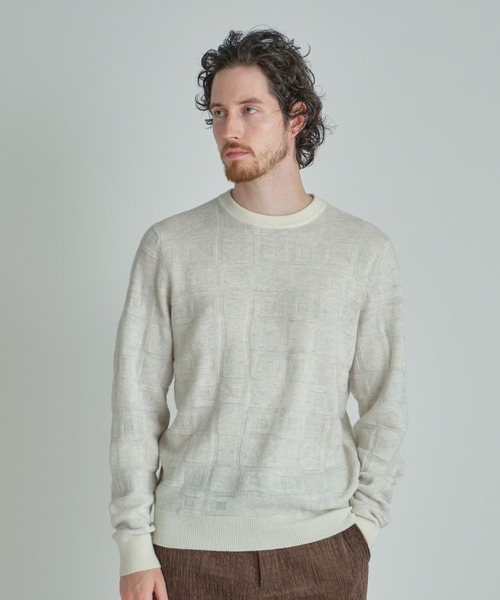 MEN'S BIGI（メンズビギ） セーター ニット リンクスジャカード クルー