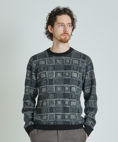 MEN'S BIGI（メンズビギ） セーター ニット リンクスジャカード クルー