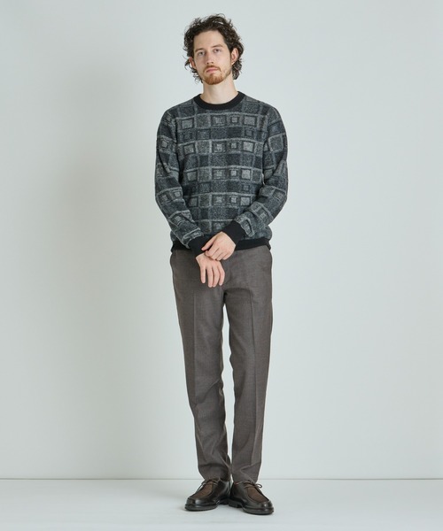MEN'S BIGI（メンズビギ） セーター ニット リンクスジャカード クルー