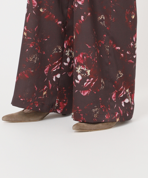 Noble プリントパンツ NOBLE パンツ スラックス ペインティングプリントパンツ