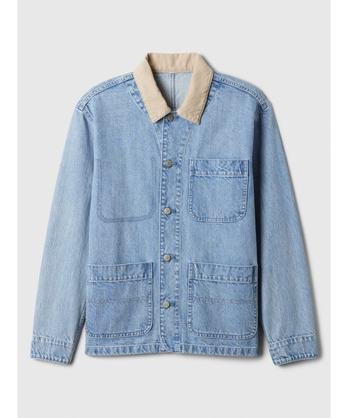 GAP（ギャップ） デニムジャケット X-LARGE ライトインディゴブルー