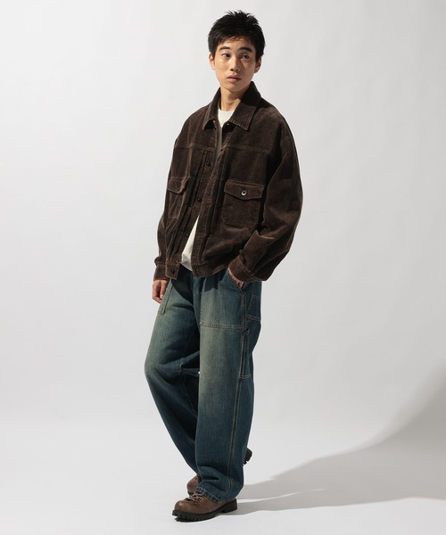 niko and…（ニコアンド） コート ジャケット ケミカルコーデュロイ