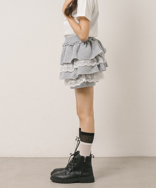 美品♡chestyチェスティ リボンパーカー&amp;フリルショートパンツセット Princess Melody】サスペンダービスチェ＆フリルスカパン
