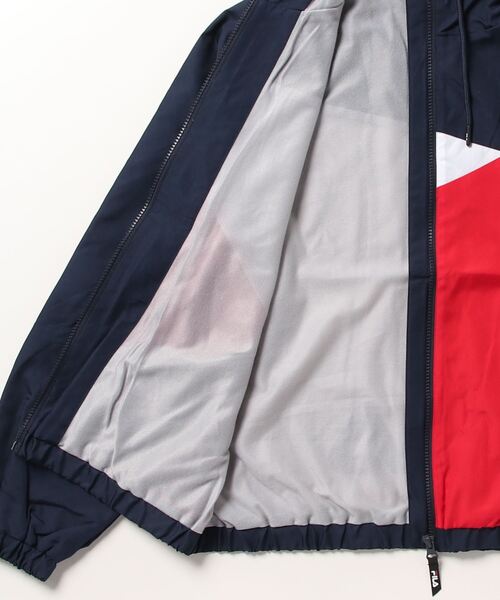 FILA（フィラ） ジップアップブルゾン S ホワイト×グリーン レディース