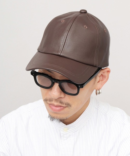 Ruben メッシュキャップ キャップ 帽子 レザー調 6パネルキャップ