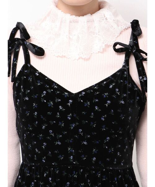 merry jenny（メリージェニー） ワンピース アシメribbonベロア