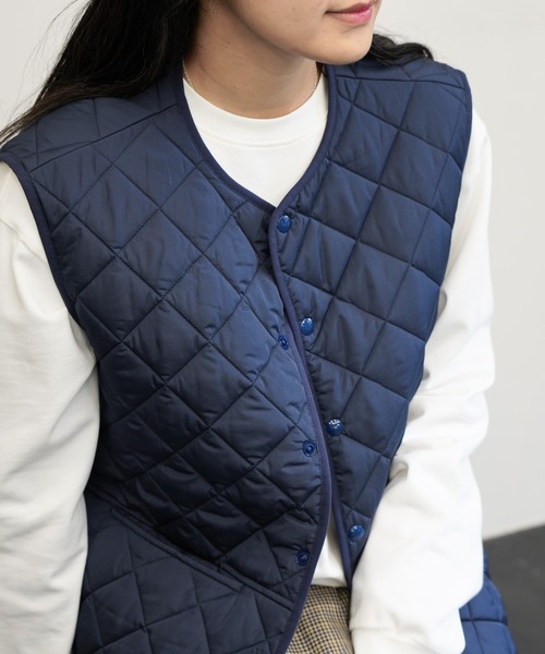 FOXEY ネイビー キルティングダウンベスト PENNEYS（ペニーズ） ベスト ジレ PENNEY'S / ペニーズ FOX STANDARD