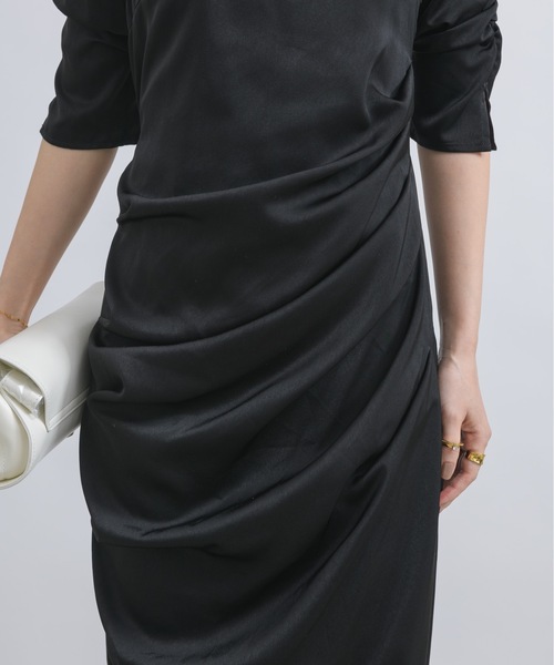 「NEUNA」 半袖ワンピース FREE アイボリー レディース_画像9