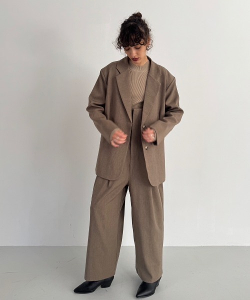 HANNE ジャケット テーラードジャケット シングルブレストテーラード