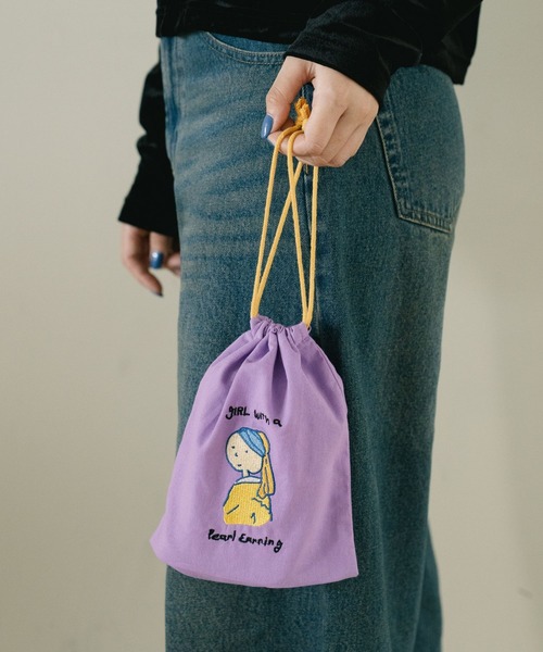 LAKOLE（ラコレ） ポーチ 「世界の名作」刺繍巾着B / 587160