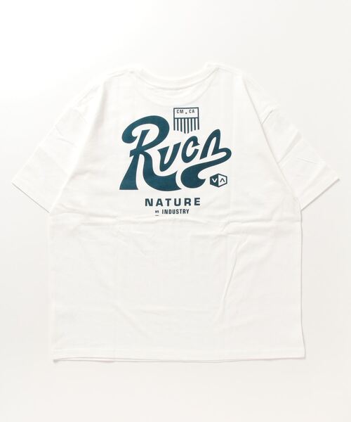 「RVCA」 半袖Tシャツ L ブルー メンズ_画像2