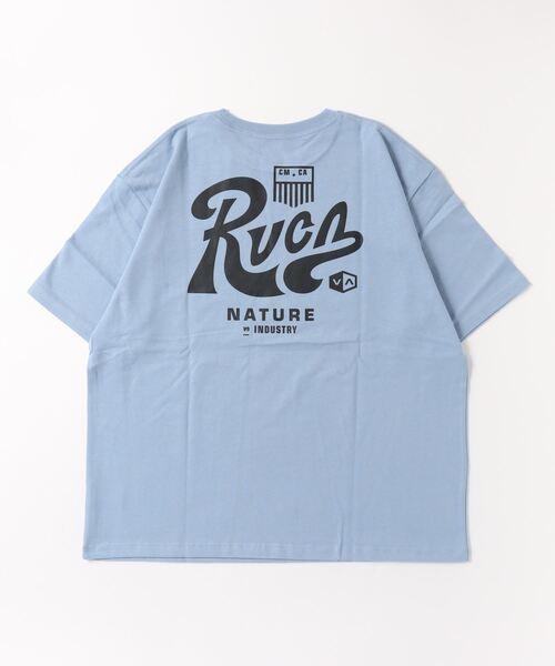「RVCA」 半袖Tシャツ L ブルー メンズ_画像3