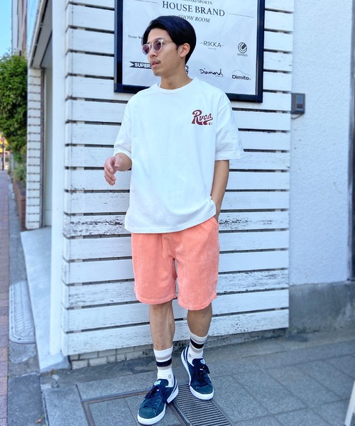 「RVCA」 半袖Tシャツ L ブルー メンズ_画像5