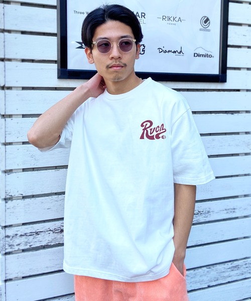 「RVCA」 半袖Tシャツ L ブルー メンズ_画像7