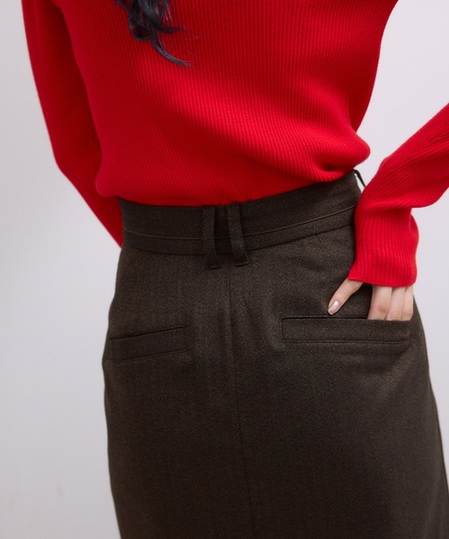 ADAM ET ROPE'（アダムエロペ） スカート 「WEB限定」サイドライン