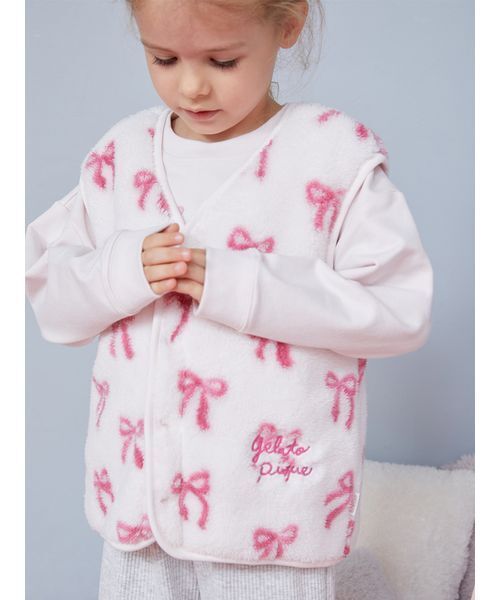 gelato pique（ジェラートピケ） ベスト 「KIDS」フリースベスト