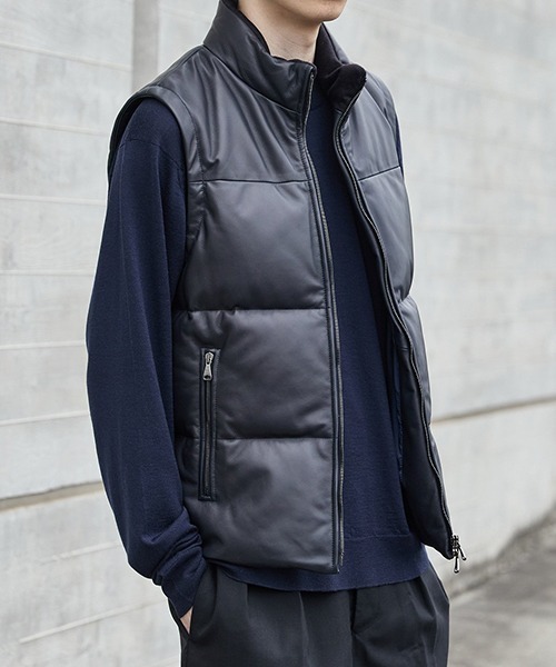 コート ジャケット EMMETI / エンメティ：別注 ISE VEST：ONLYARK-1-2510「MUS」 メンズの画像