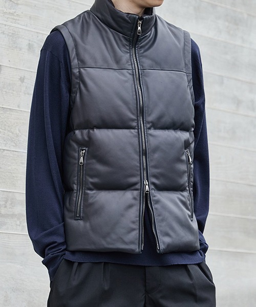 コート ジャケット EMMETI / エンメティ：別注 ISE VEST：ONLYARK-1-2510「MUS」 メンズの画像