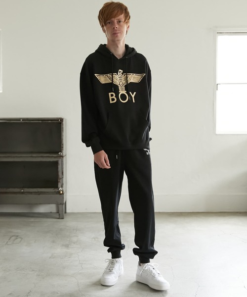 BOYLONDON ユニセックスパーカー BOYLONDON 正規品☆男女OK パーカーフーディ○手元に在庫あり (BOY