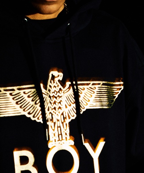 BOYLONDON ユニセックスパーカー BOYLONDON 正規品☆男女OK パーカーフーディ○手元に在庫あり (BOY