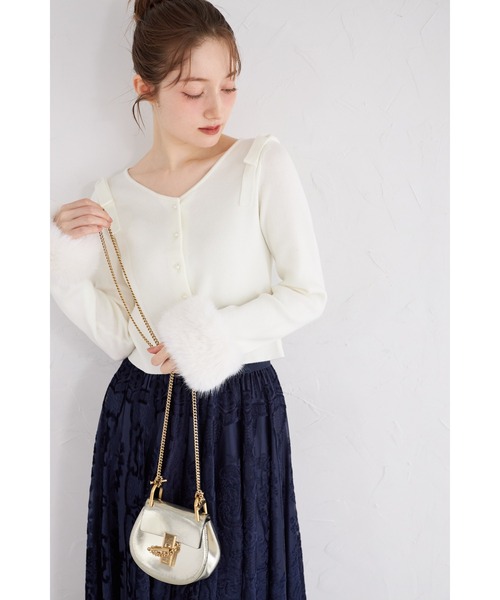 tocco closet（トッコ クローゼット） ニット セーター 2WAYファー