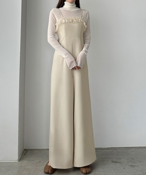 「Louere」 オールインワン X-LARGE チャコール レディース_画像6