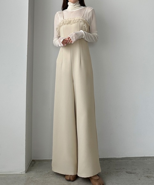 「Louere」 オールインワン X-LARGE チャコール レディース_画像7