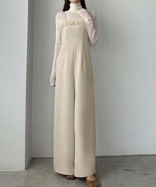 「Louere」 オールインワン X-LARGE チャコール レディース_画像8