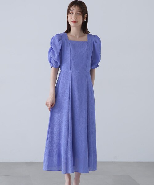 「N.（N. Natural Beauty Basic）」 半袖ワンピース MEDIUM ブラック系その他 レディースの画像