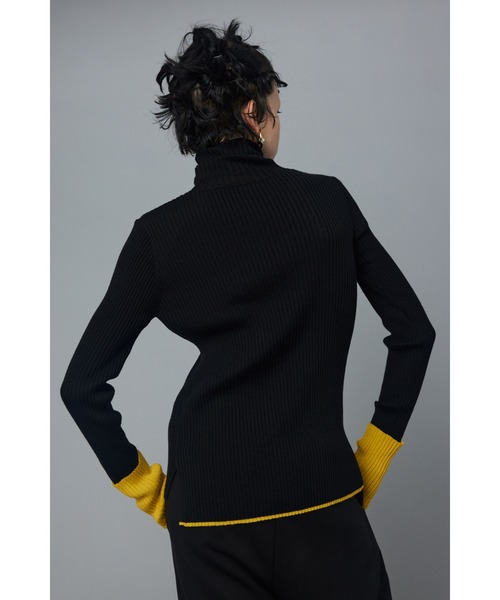 HeRIN.CYE タートルネックニット FREE ブラック レディース : ZOZOTOWN