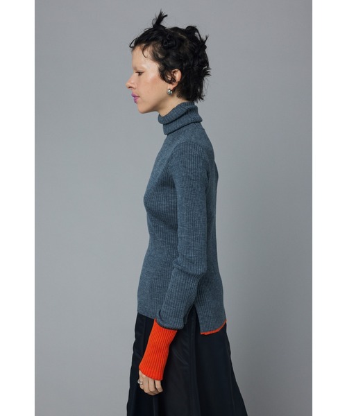 HeRIN.CYE タートルネックニット FREE ブラック レディース : ZOZOTOWN