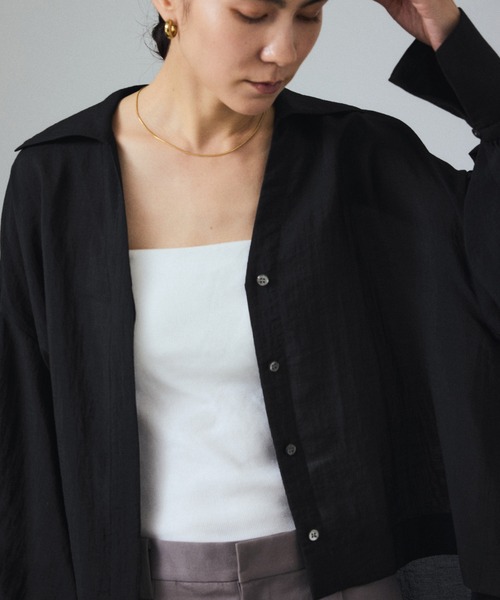 「SALON adam et rope'」 長袖シャツ FREE ホワイト レディース_画像2