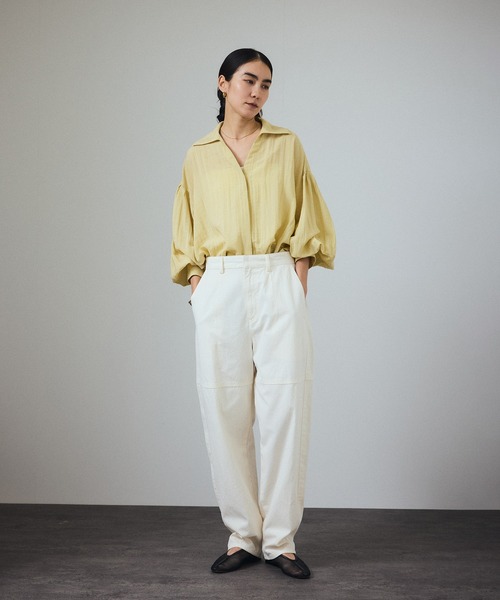 「SALON adam et rope'」 長袖シャツ FREE ホワイト レディース_画像5