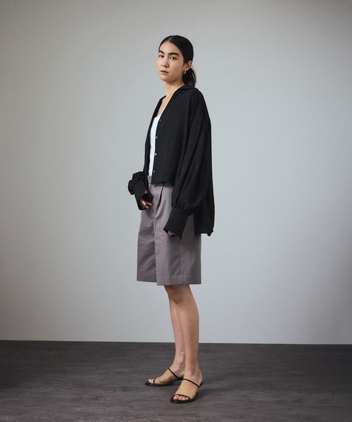 「SALON adam et rope'」 長袖シャツ FREE ホワイト レディース_画像7