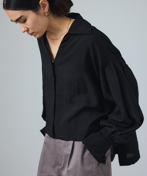 「SALON adam et rope'」 長袖シャツ FREE ホワイト レディース_画像8