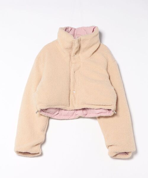 ダウンコート ダウンジャケット 2WAY ボア＆無地リバーシブル